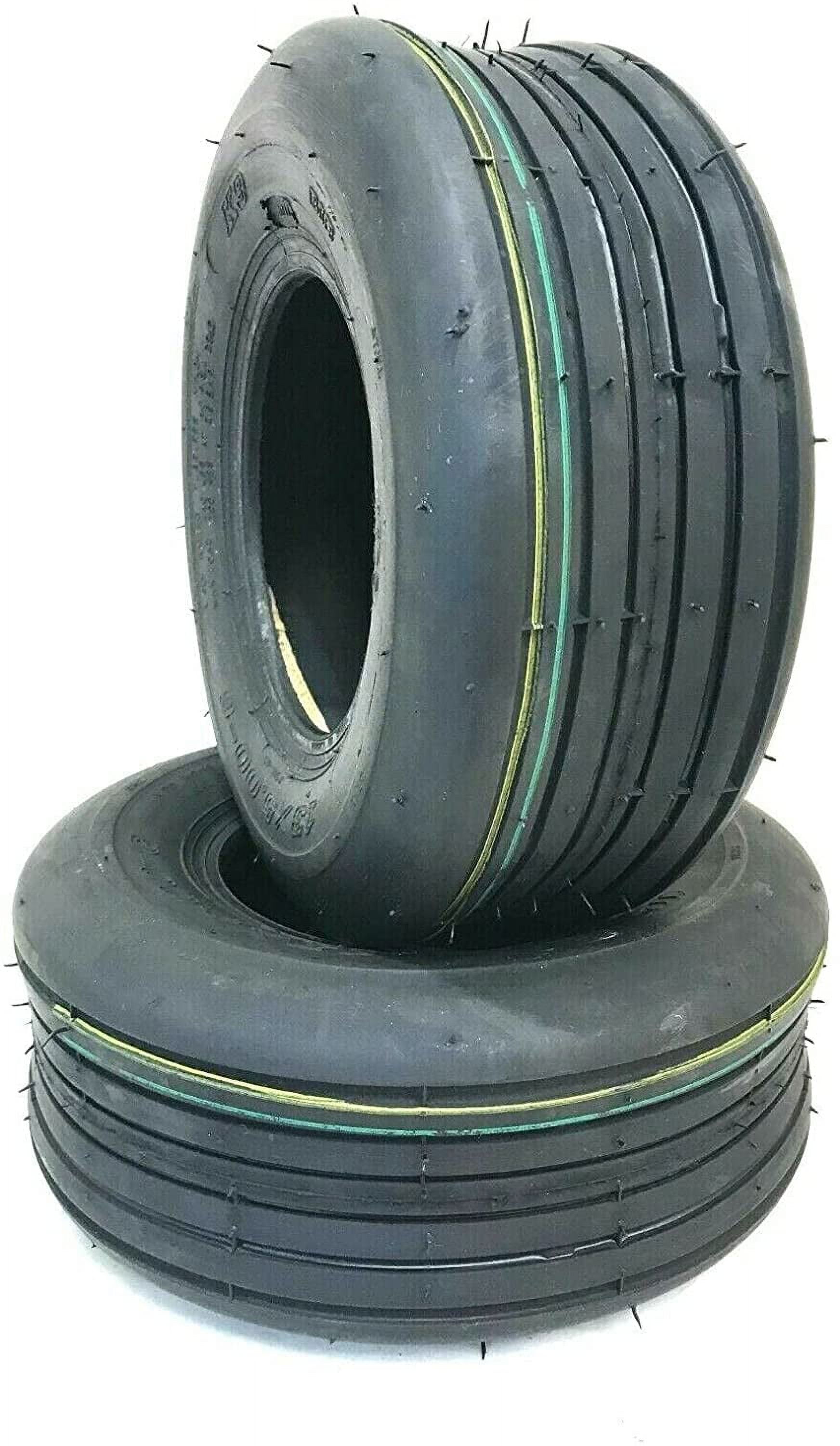 2 - 13X5.00-6 4 Ply Rib Lawn Mower Tires PAIR 13 500 6 RIB