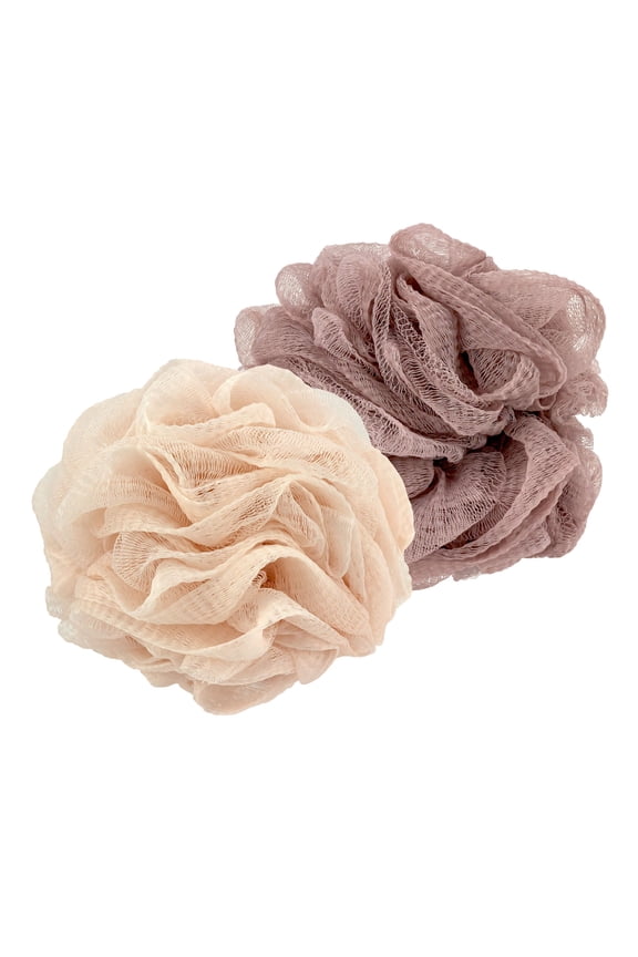 Jumbo Mesh Bath Sponges, 2 Count, Color May Vary