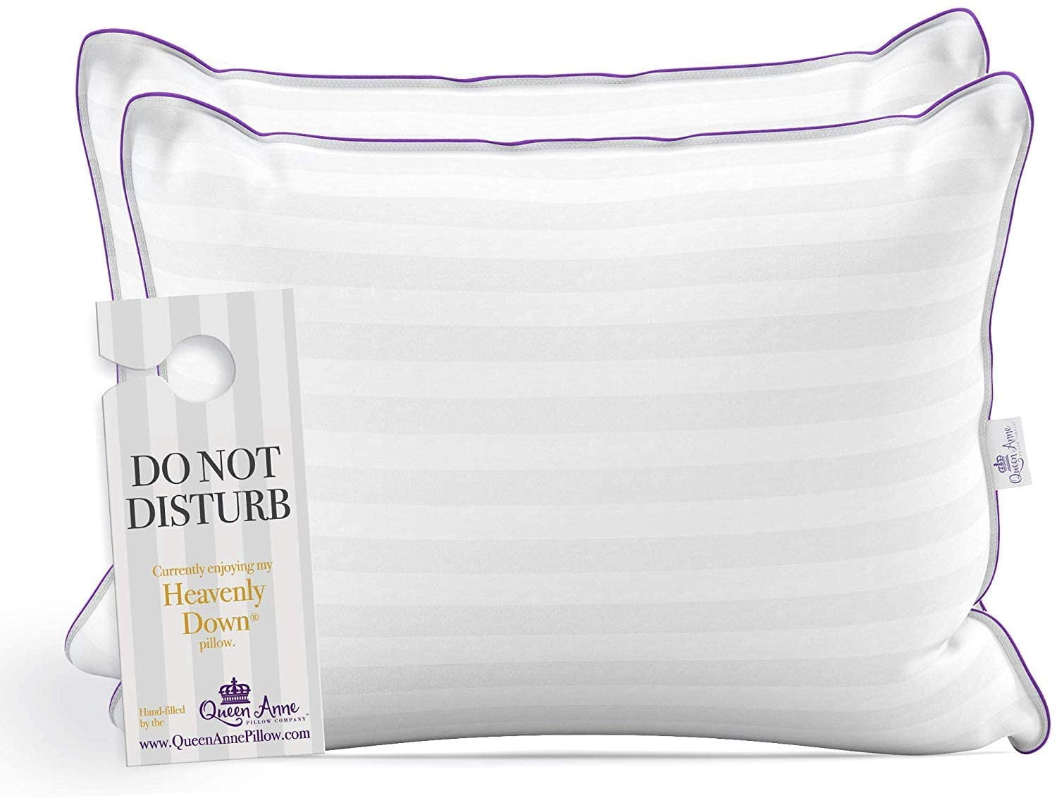 Two (2) Pack Pillows Luxury Synthetic Down Alternative Pillows