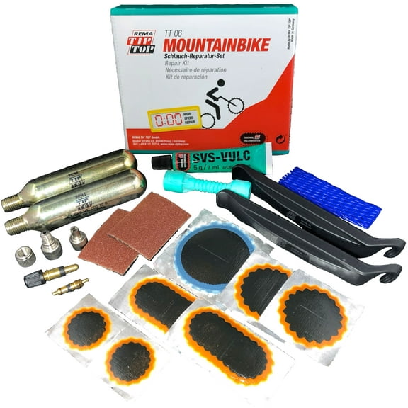 Two (2) REMA Mountain Bike Tube Tire Patch Repair Kit w/ air cartridges TT06 (23) TT O6