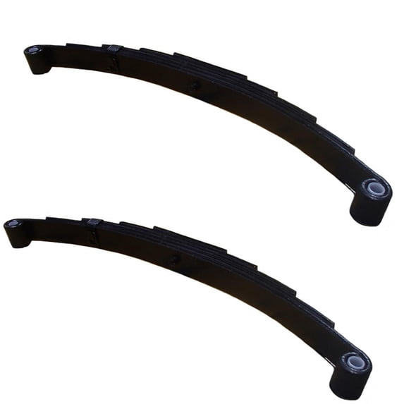Two (2) Trailer Leaf Springs 5 Leaf Double Eye, 3000lbs Capacity, For 5,200 lb. - 6,000 lb. Axles