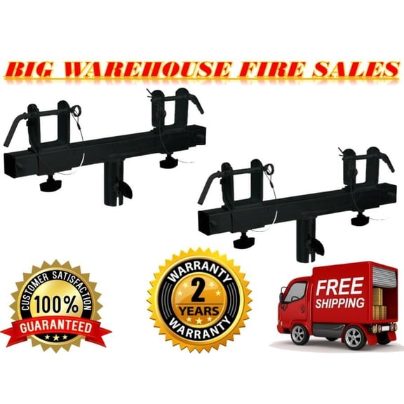 Two 45mm. Triangle or Square Truss Adapter Bracket Tripod Crank Light Stand Bar