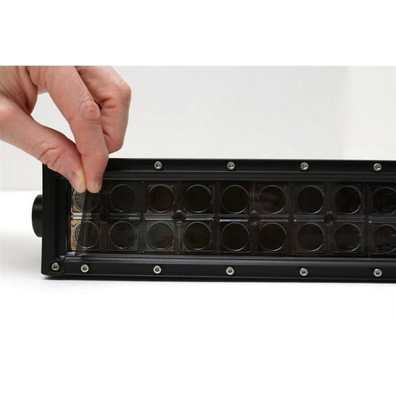 Two 2" x 6" Gunsmoke Universal LED Light Bar Film Covers