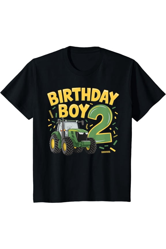 Two 2Yr 2Nd Tractor Birthday Bday Farmer Farm 2 Year Old Unisex T-Shirt S-5Xl - Best Birthday Gifts