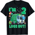 thumbnail image 1 of Two 2nd Birthday Garbage Truck Trash Boy 2 Years Old T-Shirt, 1 of 4