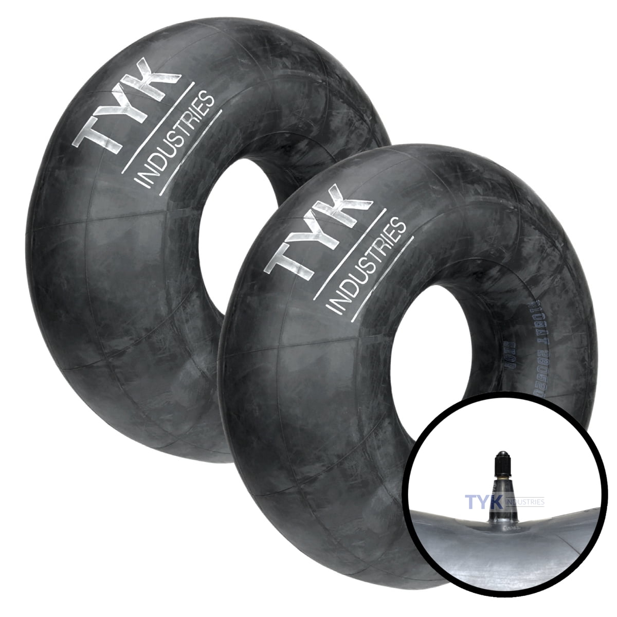 TYK Industries Butyl Valve Bias Tri Rib Farm Tractor Tire Inner Tubes, 4.00-15/5.00-15/5.90-15