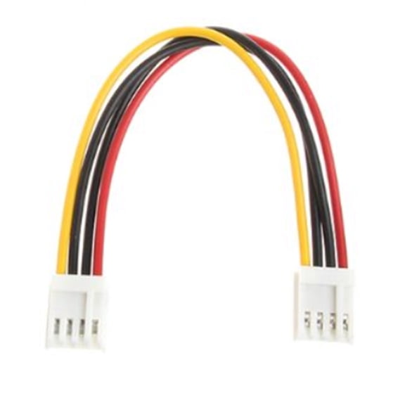 Two 4Pin Female Floppys Drive Power Cable 15CM Length High Flexibility Coppers Cores Wire For 12V Power Transfer