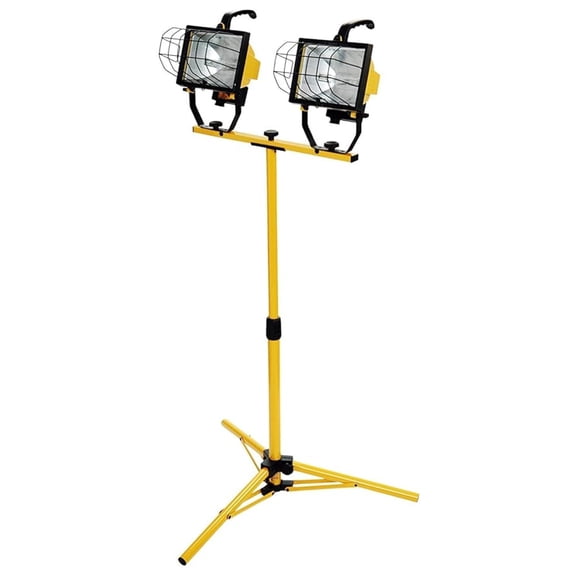 Two 500 Watt Portable Halogen Work Light L-13