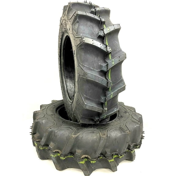 Two 6-12 6x12 R 1 Bar Lug Tubeless Tractor Climb Tires Heavy Duty Grip Mud
