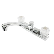 Two Acrylic Handle Less Spray - Square Base - Chrome Faucet   Residential Use, Standard Application