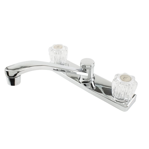 Two Acrylic Handle Less Spray - Square Base - Chrome Faucet Residential Use, Standard Application