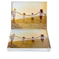 thumbnail image 1 of Two Acrylic Picture Frames | Magnetic Photo Holder | Clear Frame for Family Photographs | Clear Standing Blocks for Office Desk & Side Table | Wedding Gifts | 8x10 Inch, 1 of 7