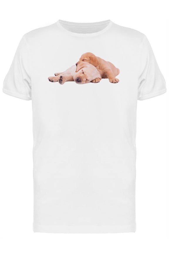 Two Adorable Labrador Retriever T-Shirt Men -Image by Shutterstock, Male Small