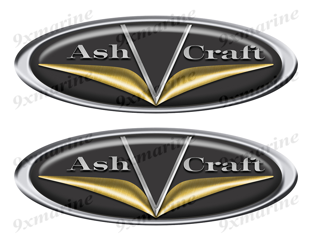Two Ash Craft Classic Oval Stickers 10" long