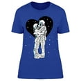 thumbnail image 1 of Two Astronauts In Love T-Shirt Women -Image by Shutterstock, Female x-Large, 1 of 2