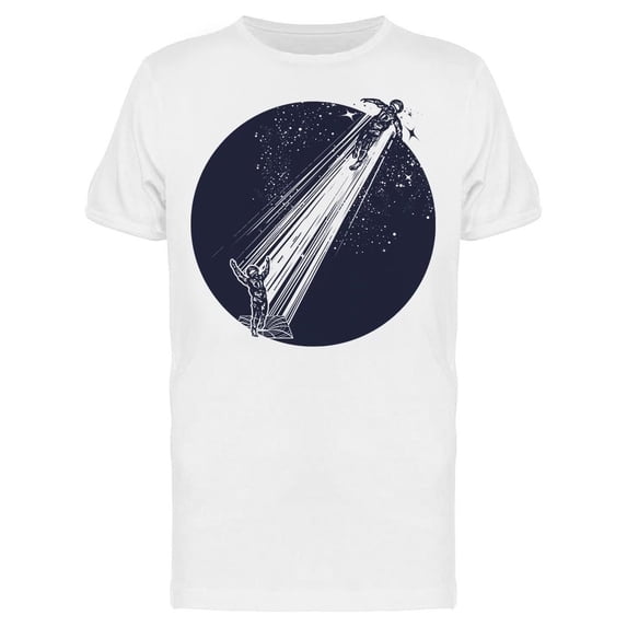 Two Astronauts In Space Tee Men's -Image by Shutterstock