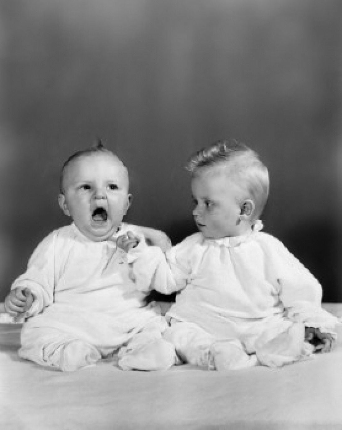 Two Babies Sitting