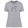 thumbnail image 1 of Two Ballet Dancers T-Shirt Women -Image by Shutterstock, Female Medium, 1 of 2
