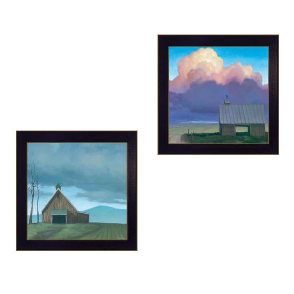 TrendyDecor4U Two Barnscapes 2-Piece Vignette By Tim Gagnon Wall Art V585-712