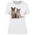 thumbnail image 1 of Two Beauty Cats Standing T-Shirt Women -Image by Shutterstock, Female XX-Large, 1 of 2