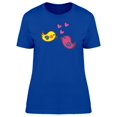 thumbnail image 1 of Two Bird Lovers Cartoon T-Shirt Women -Image by Shutterstock, Female Medium, 1 of 2