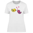 thumbnail image 1 of Two Bird Lovers Cartoon T-Shirt Women -Image by Shutterstock, Female x-Large, 1 of 2