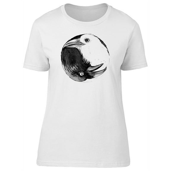 Two Birds As A Yin Yang T-Shirt Women -Image by Shutterstock, Female x-Large