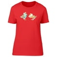 thumbnail image 1 of Two Birds With Elegant Feathers T-Shirt Women -Image by Shutterstock, Female x-Large, 1 of 2