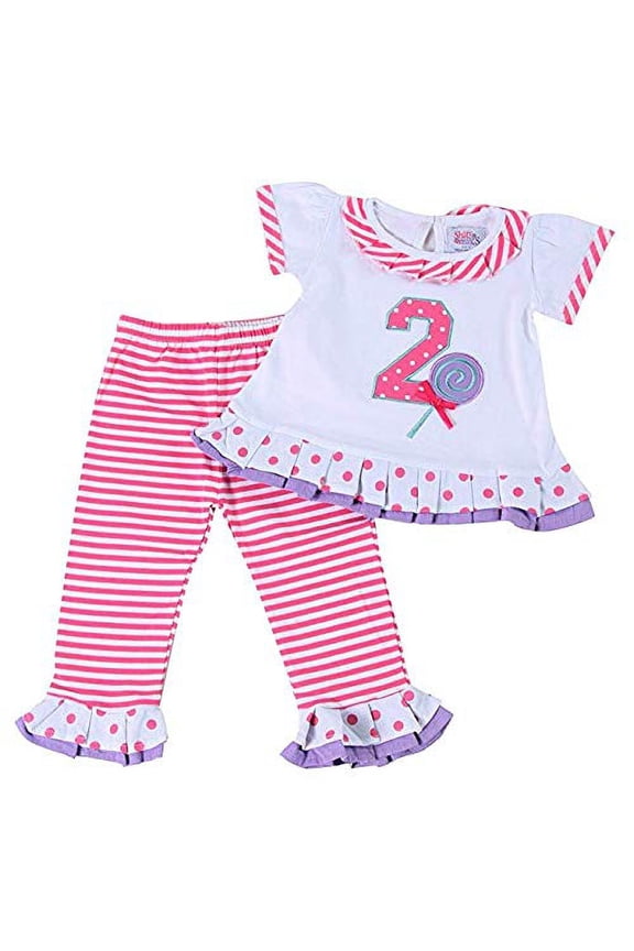 "Two" Birthday 2 Piece Tee & Legging Set, 2T