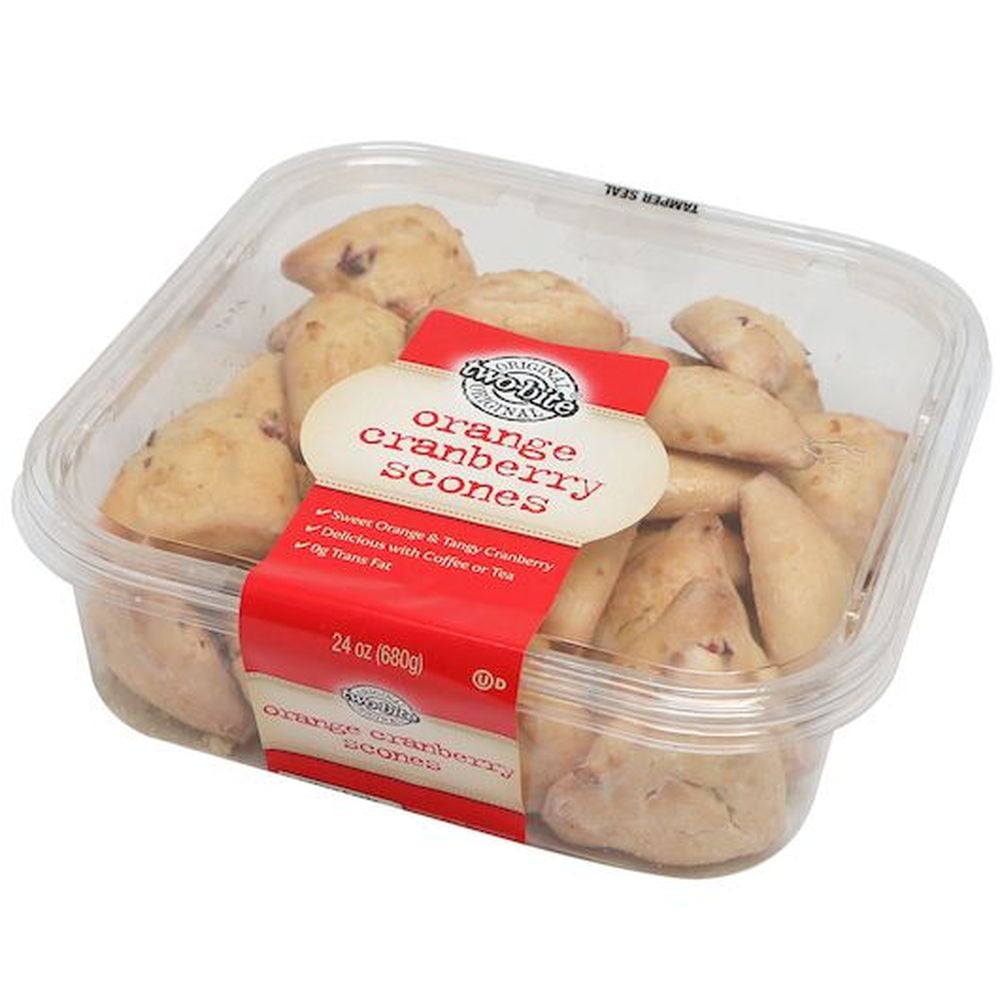 Two Bite Orange Cranberry Scones, 24 Ounce 6 per case