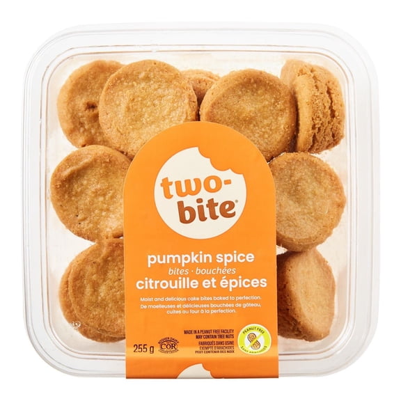 Two-Bite Pumpkin Spice Bites - Kosher, Peanut Free Thanksgiving Treat, 255g/8.9 oz