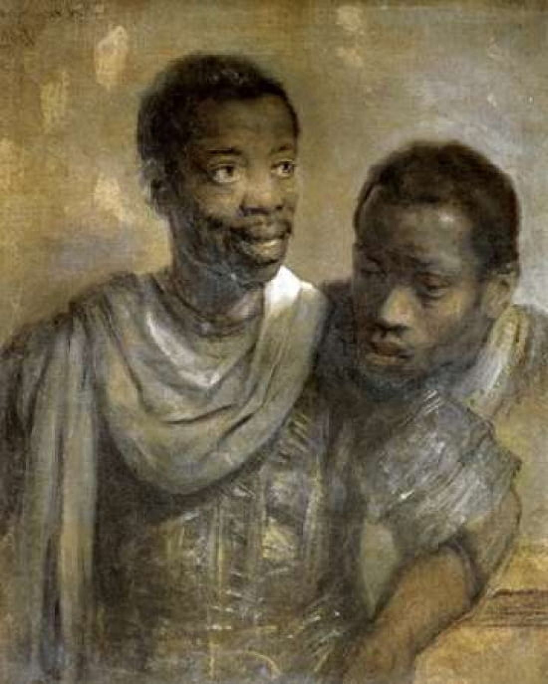 Two Black Men Canvas Art - Rembrandt Van Rijn (22 x 28)