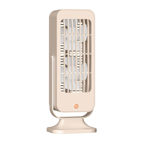 Two Blade Home Recirculating USB Fan – Rechargeable Desktop Tower Fan with High Power, Multi-Angle Adjustment, Low Noise, Compact Design, 3 Speed Settings,Multicolor
