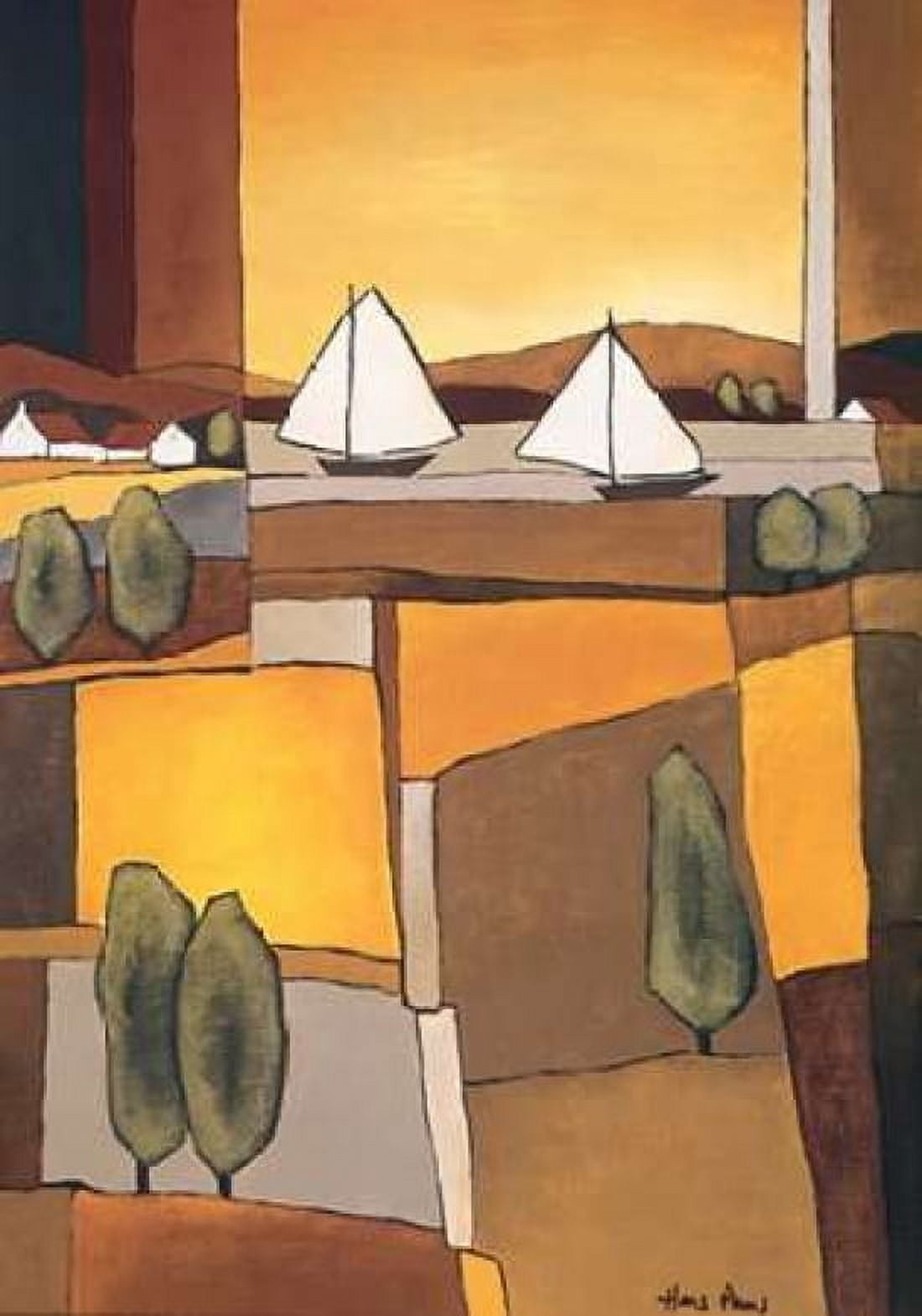 Two Boats I Canvas Art - Hans Paus (20 x 28)