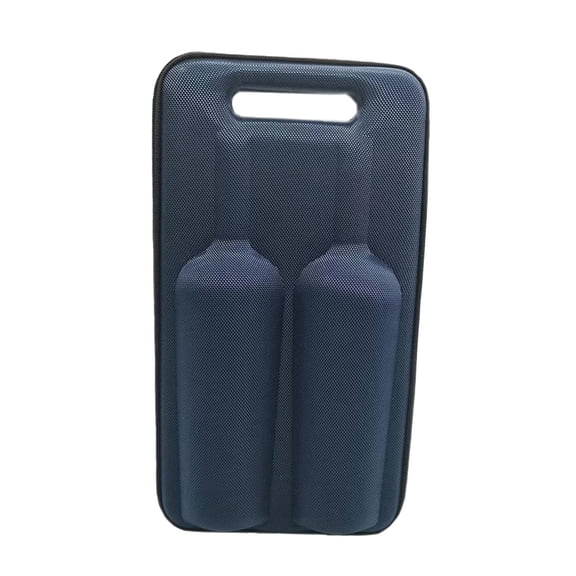 Two Bottle Carrier Totes Bag Sleeve with Handle Packing Box Hard Case Gift Storage Case Organizer for Outdoor Picnic