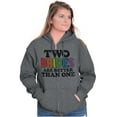 thumbnail image 1 of Two Brides Better Than One LGBT Pride Zip Hoodie Sweatshirt Women Brisco Brands L, 1 of 6