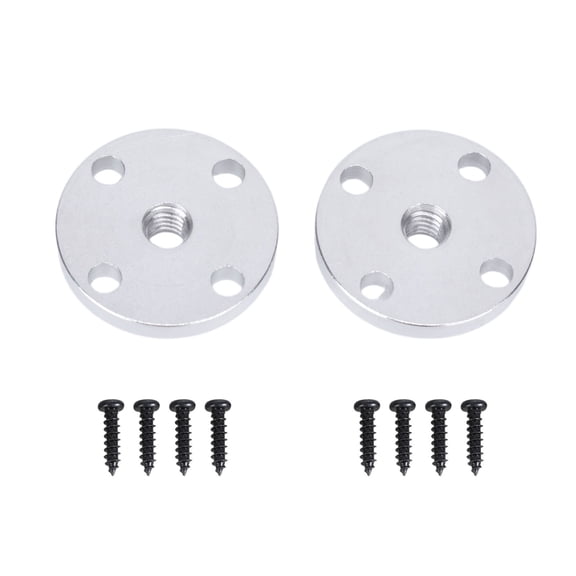 Two Camera Mounting Base Plates for Compatible Monitors, Phone Mounts, and Action Cameras, with 4 Installation Screws