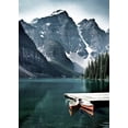 thumbnail image 1 of Two Canoes Print Wall Art, Modern Wall Decor For Living Room Bedroom, 16x24 UNFRAMED, 1 of 2