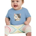 thumbnail image 1 of Two Cats With Two Eye Colors T-Shirt Infant -Kayomi Harai Designs,  6 Months, 1 of 4