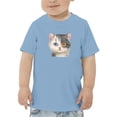 thumbnail image 1 of Two Cats With Two Eye Colors T-Shirt Toddler -Kayomi Harai Designs,  3 Toddler, 1 of 4