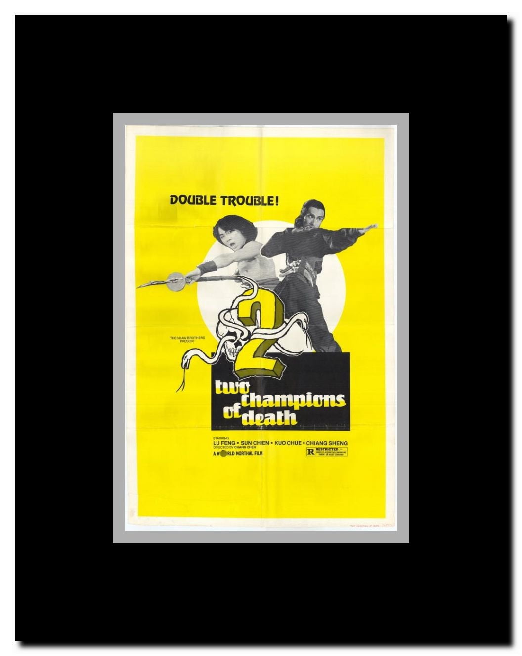 Two Champions of Death Framed Movie Poster