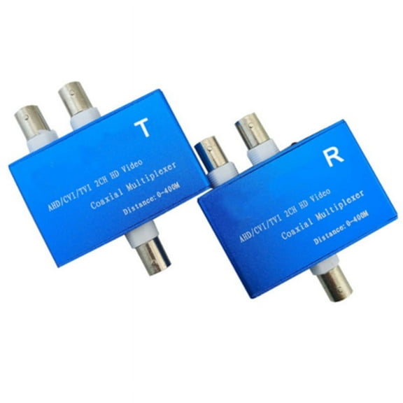 Two-Channel AHD/CVI/TVI1080P HD Video Multiplexer Coaxial Expander Adder for Camera