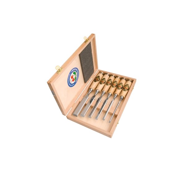 Two Cherries 500-1561 6-Piece Chisel Set in Wood Box