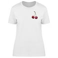 thumbnail image 1 of Two Cherries On The Upperside T-Shirt Women -Image by Shutterstock, Female XX-Large, 1 of 2