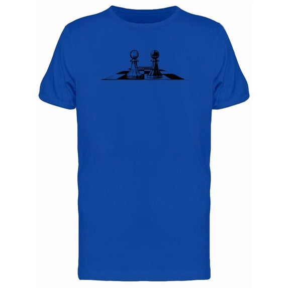 Two Chess Pawns Grunge Tee Men's -Image by Shutterstock