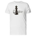 thumbnail image 1 of Two Chess Pieces Sketch T-Shirt Men -Image by Shutterstock, Male 4X-Large, 1 of 4