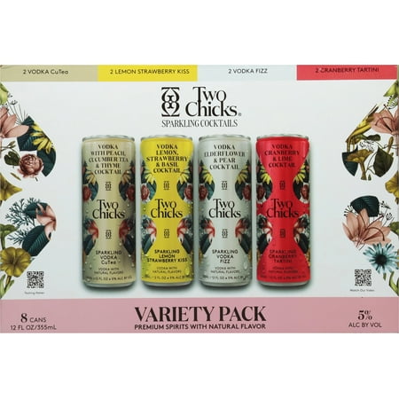 Two Chicks Vodka Variety 8pk
