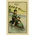 thumbnail image 1 of Two Children On The Ice Poster Print By Mary Evans Picture Librarypeter & Dawn Cope Collection, 1 of 3