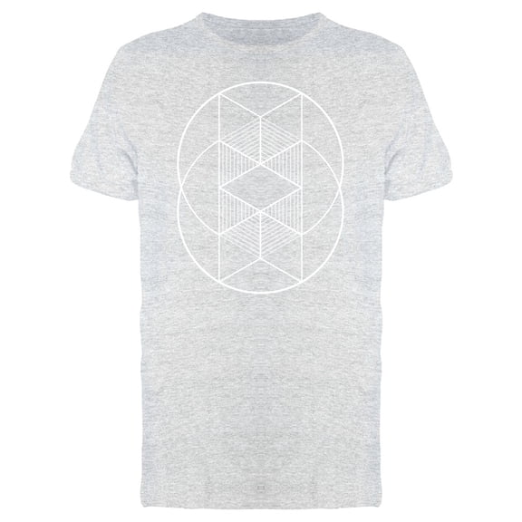 Two Circles Fused Design T-Shirt Men -Image by Shutterstock, Male Medium
