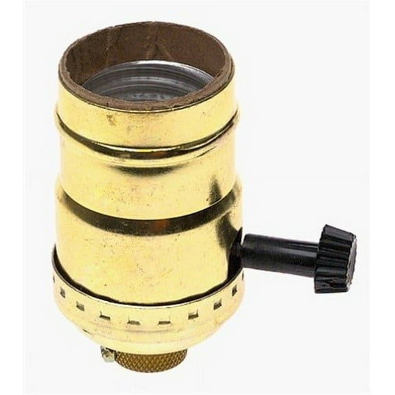 * Two Circuit Turn-Knob Socket, Brass (6/72)
